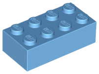 LEGO Brick 2 x 4 中蓝色